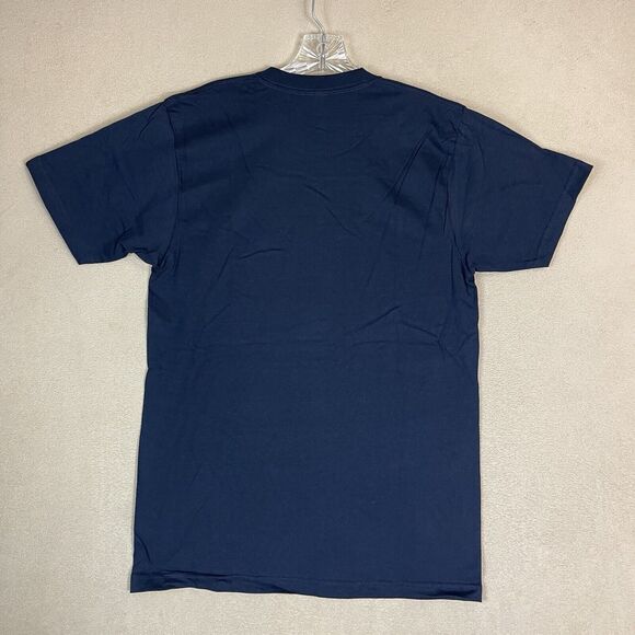 Supreme T Shirt Mens Medium Navy Blue Short Sleeve Crew Neck‎ Pre Shrunk Cotton - Picture 7 of 8
